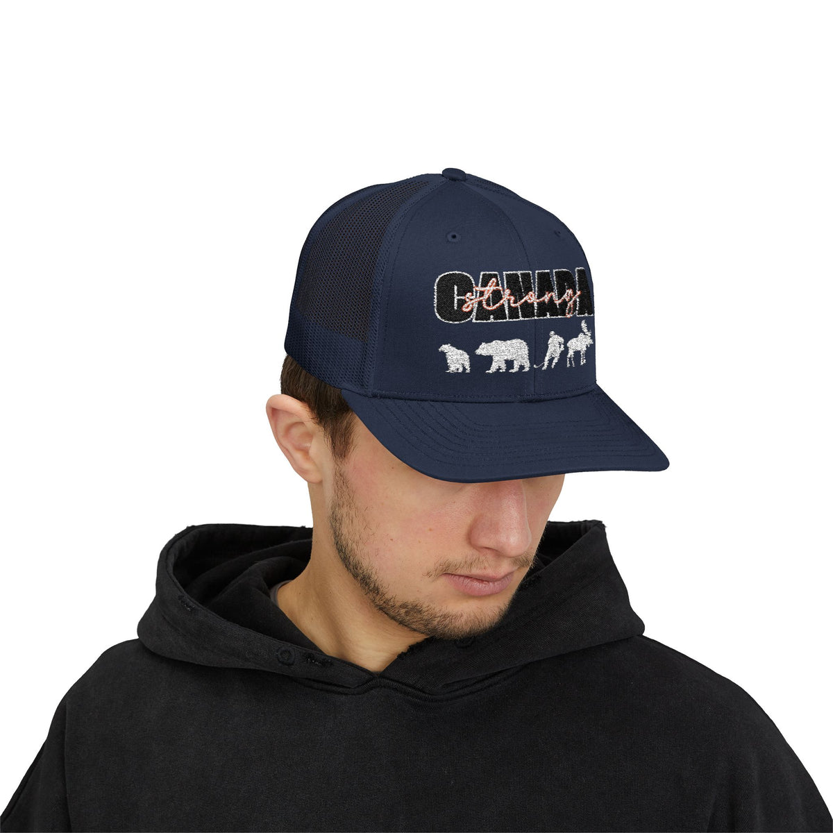 Canada Strong | Snapback Trucker Cap - White