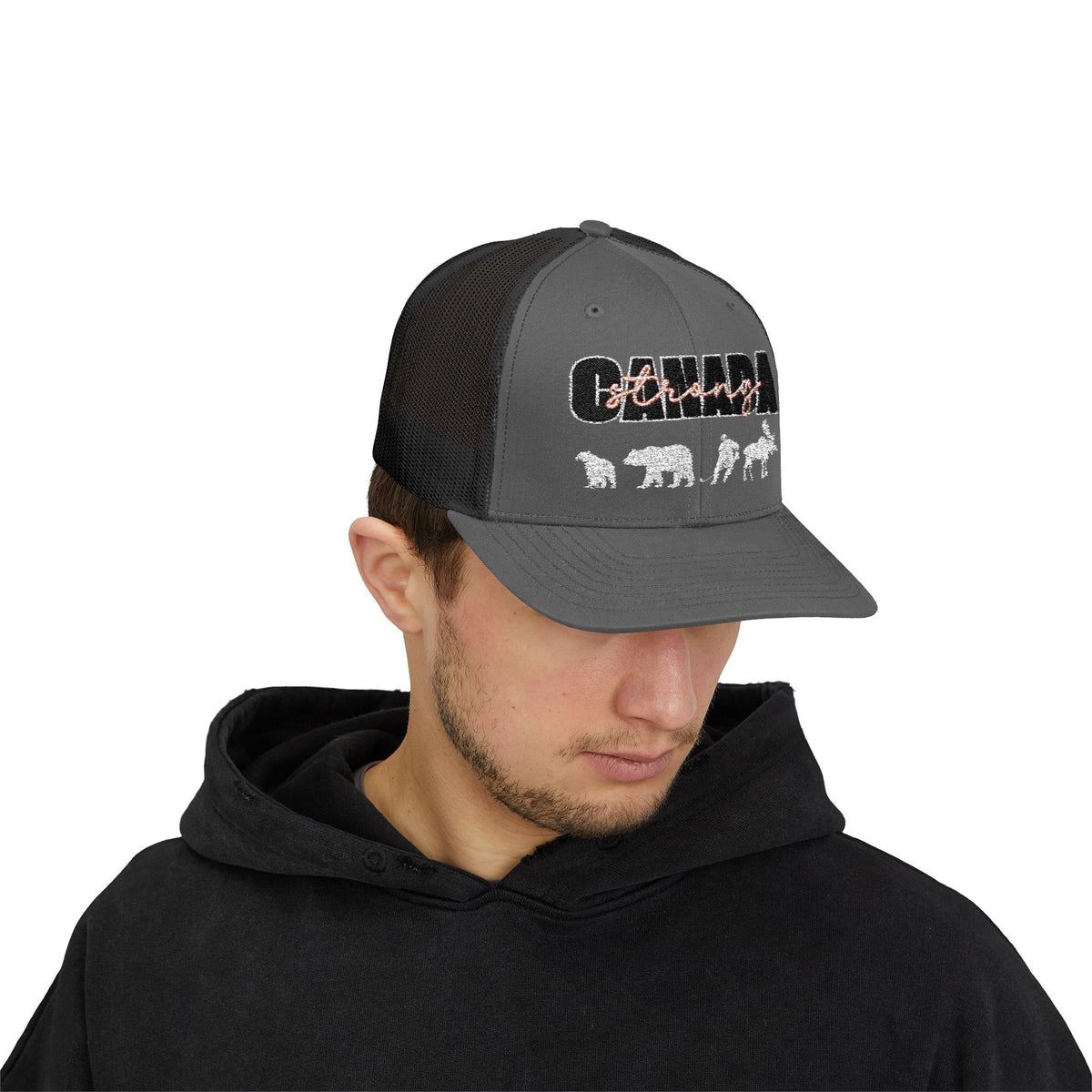 Canada Strong | Snapback Trucker Cap - White