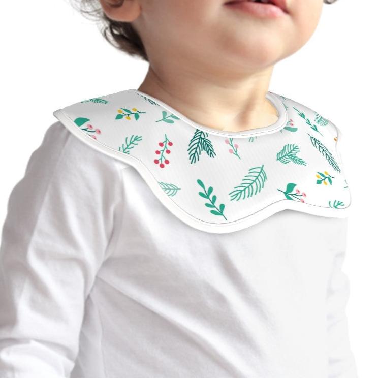 BOHO Festive - Soft Petal-Shaped Reversible Baby Bib – Cotton Comfort for Little Ones