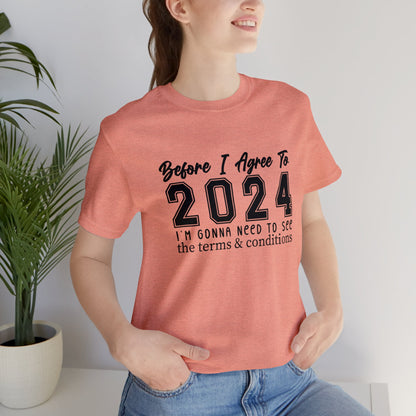 2024 Terms & Conditions - Unisex Jersey Short Sleeve Tee