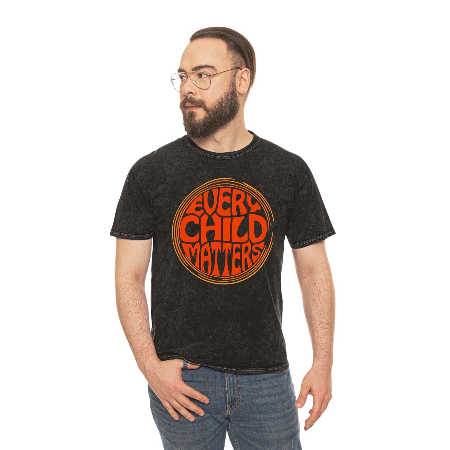 Every Child Matters | Unisex Mineral Wash T-Shirt - Retro Style
