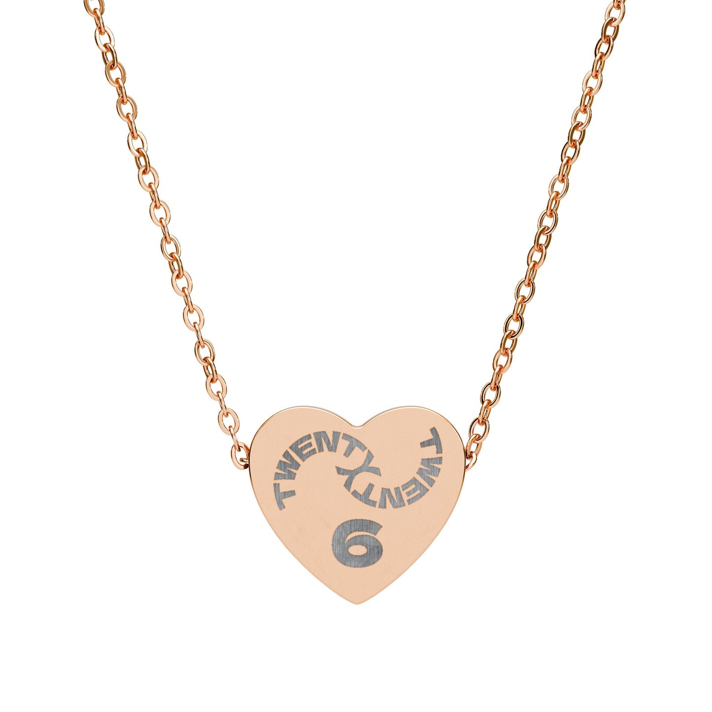 Twenty Twenty 6 | New Year Engraved Heart Necklace