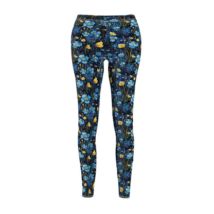 Starry Night Flowers - Women's Casual Leggings - Made Just For You!