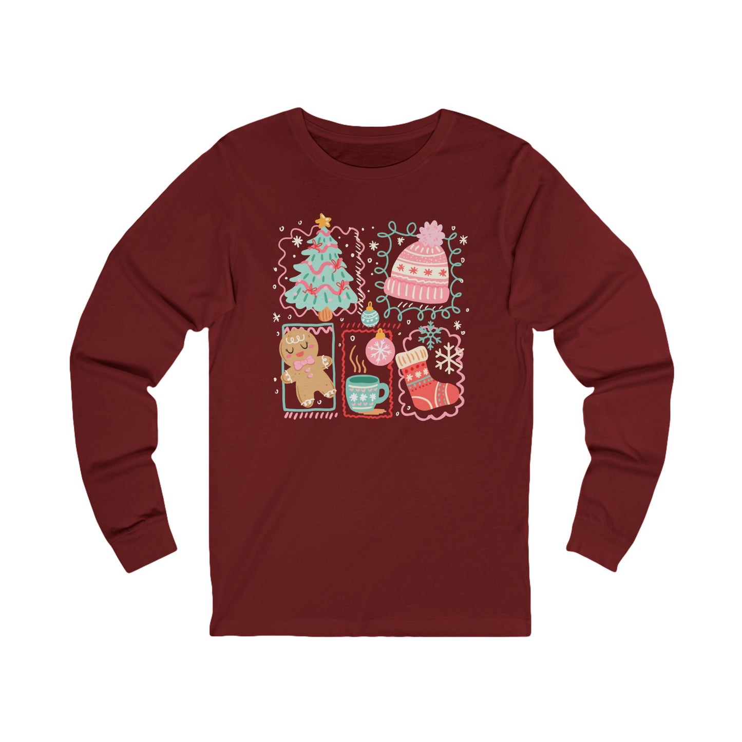 BOHO Christmastime | Unisex Jersey Long Sleeve Tee – Premium Everyday Fit