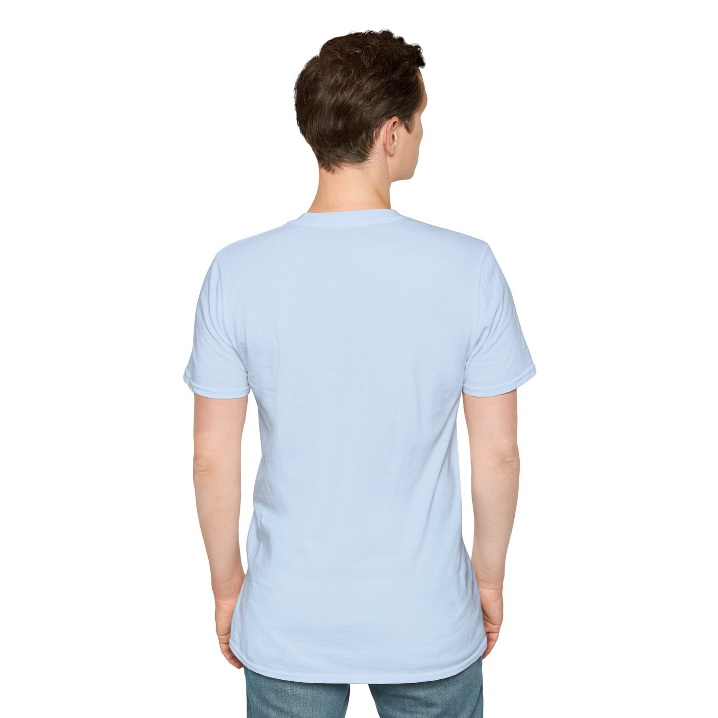 Peeking Kitten | Unisex Softstyle T-Shirt - Trans Flag Macaroons