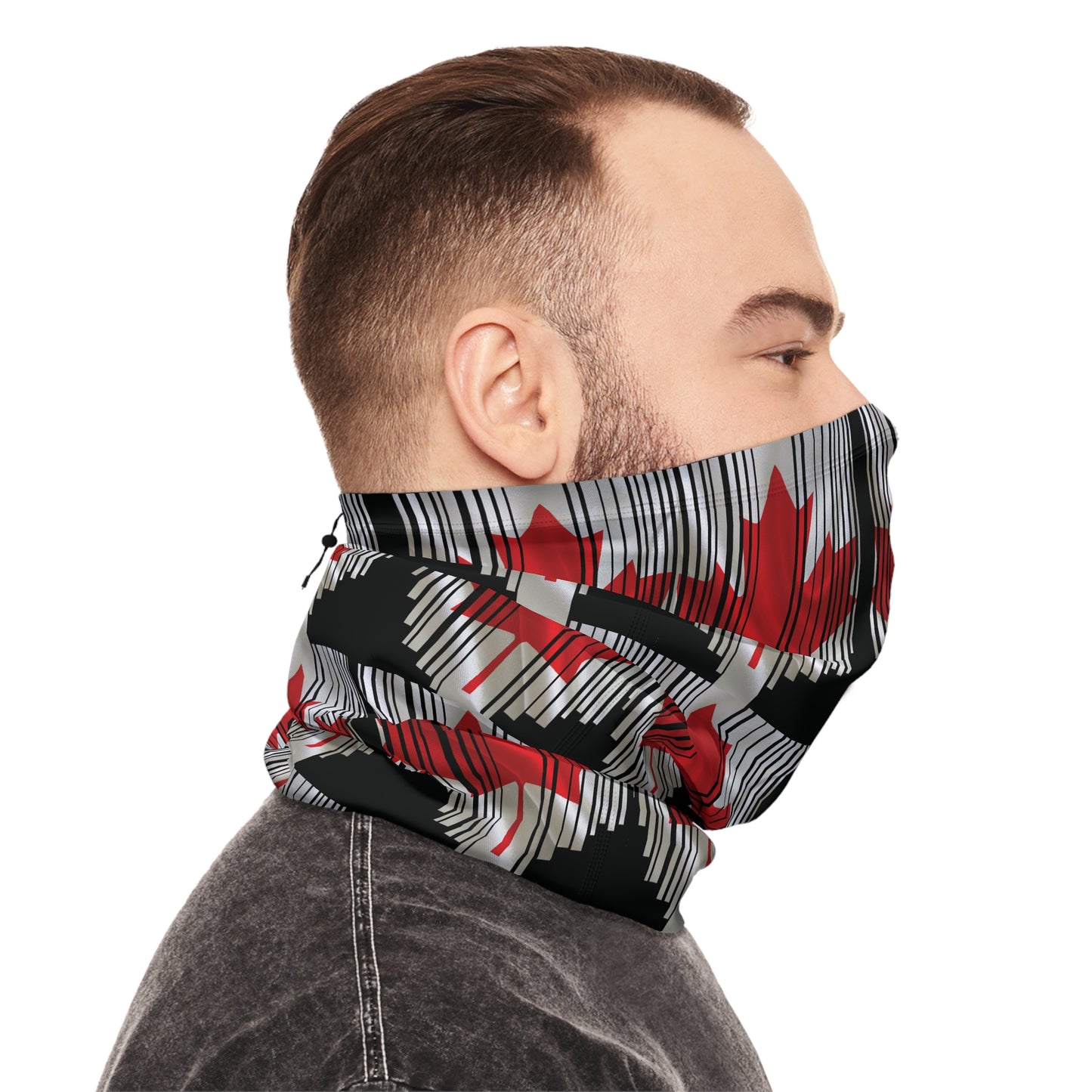 Peeking Canadian Flag Neck Gaiter – Bold Style for Any Season