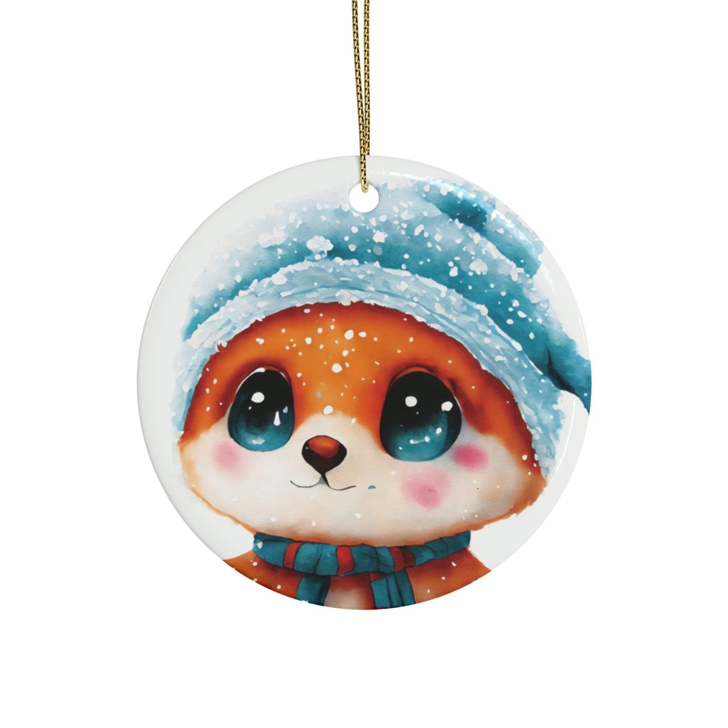 Woodland Creature | Ceramic Christmas Ornaments (1pcs, 5pcs, 10pcs, 20pcs) - 4