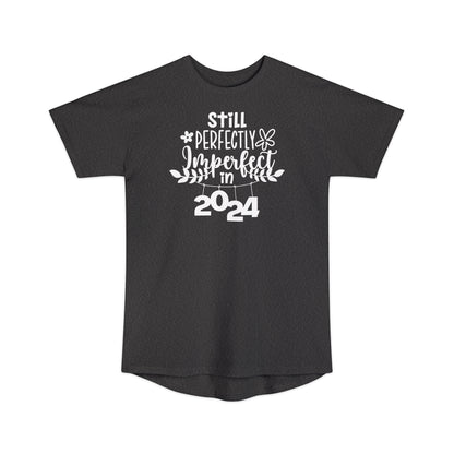 Still Perfectly Imperfect in 2024 -  Unisex Long Body Urban Street Tee - New Year T-shirt