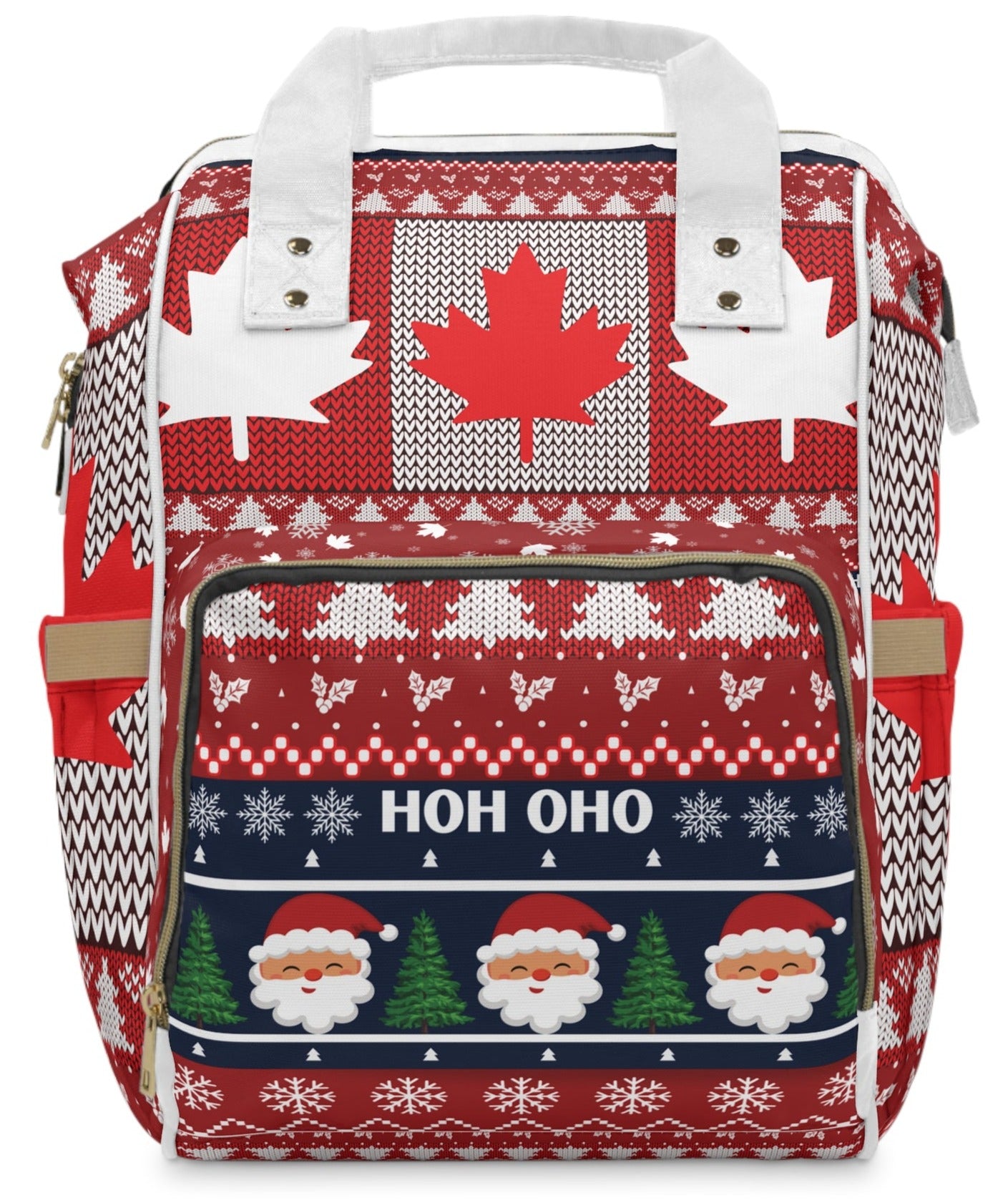 Canadian Winter Multifunctional Diaper Backpack - Ugly Sweater Bag