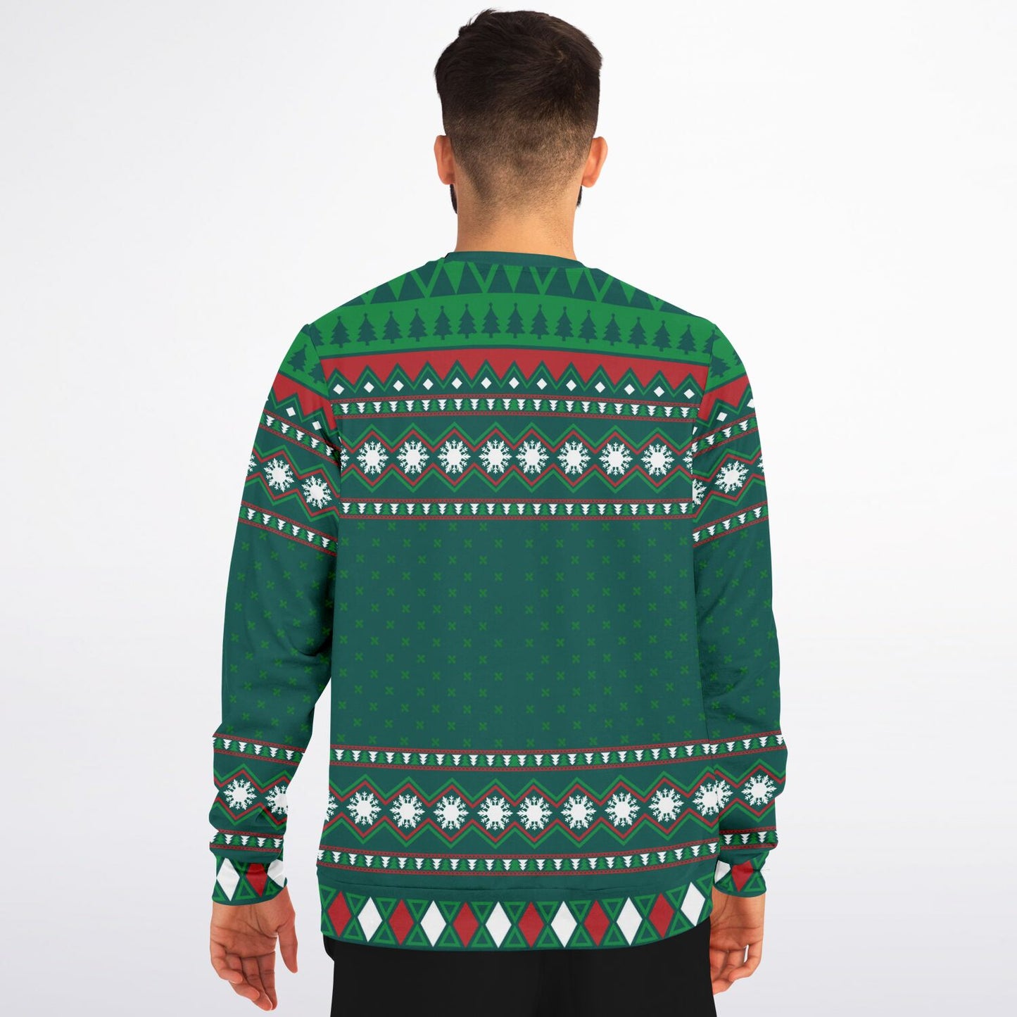 Bowling Christmas Ugly Sweater - Athletic Sweatshirt