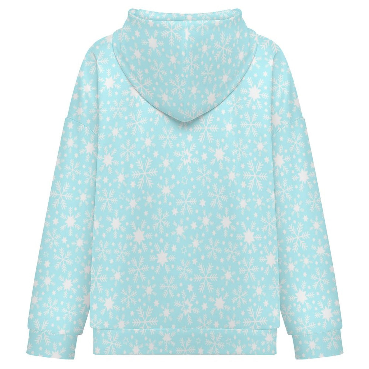 Let it Snow | Women's Full-Zip Hoodie – Soft, Warm & Comfortable Casual Hoodie - Pastels