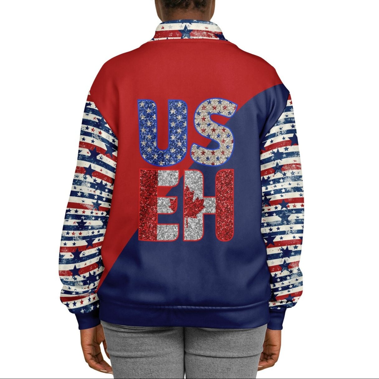 Retro US-EH - Premium Heavyweight Baseball Jacket – Unique Design, Comfort & Style