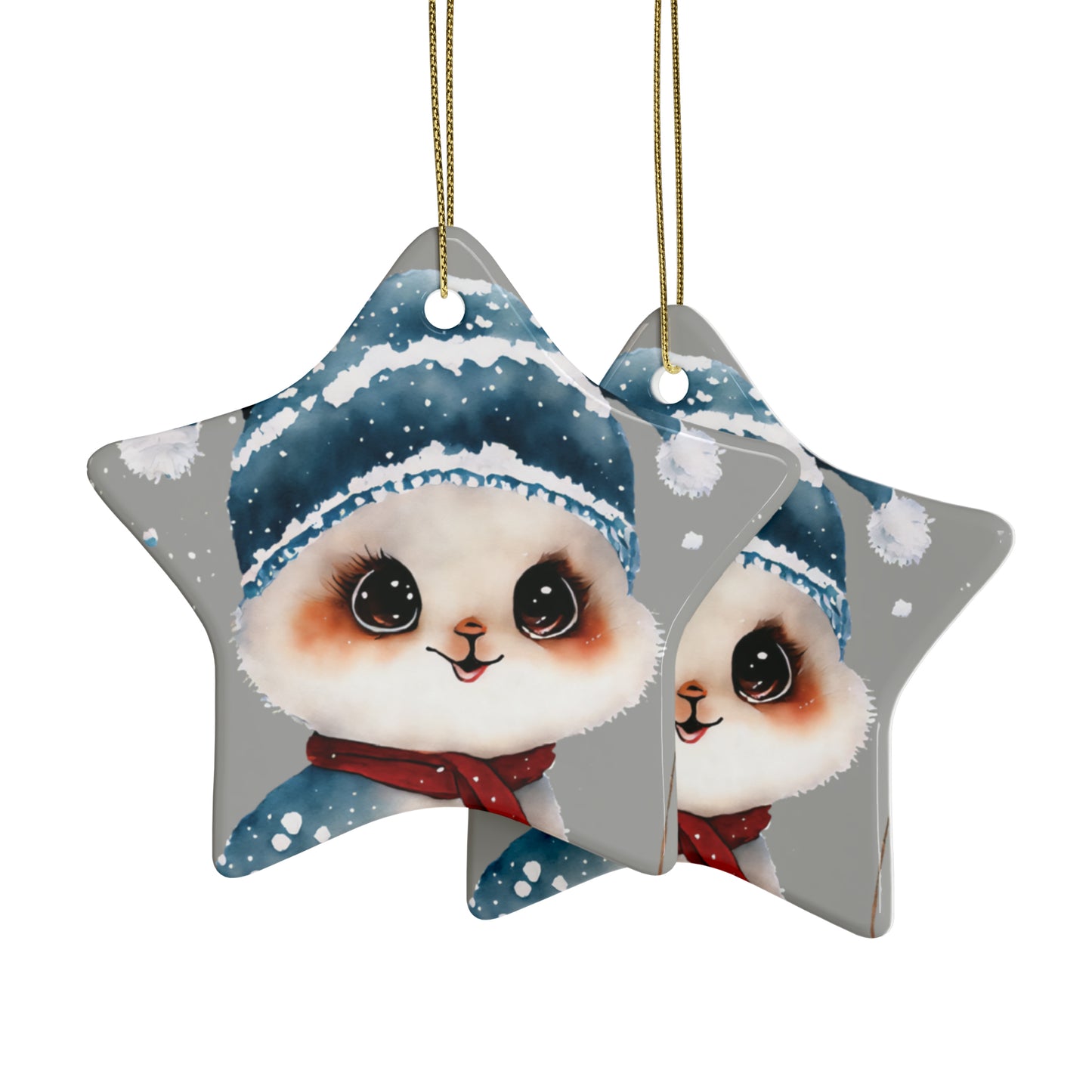 Woodland Creature | Ceramic Christmas Ornaments (1pcs, 5pcs, 10pcs, 20pcs) - 3