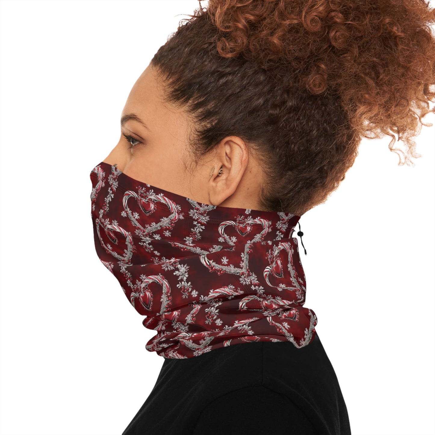 Candy Cane Hearts Gaiter – Festive Style for Cold Days