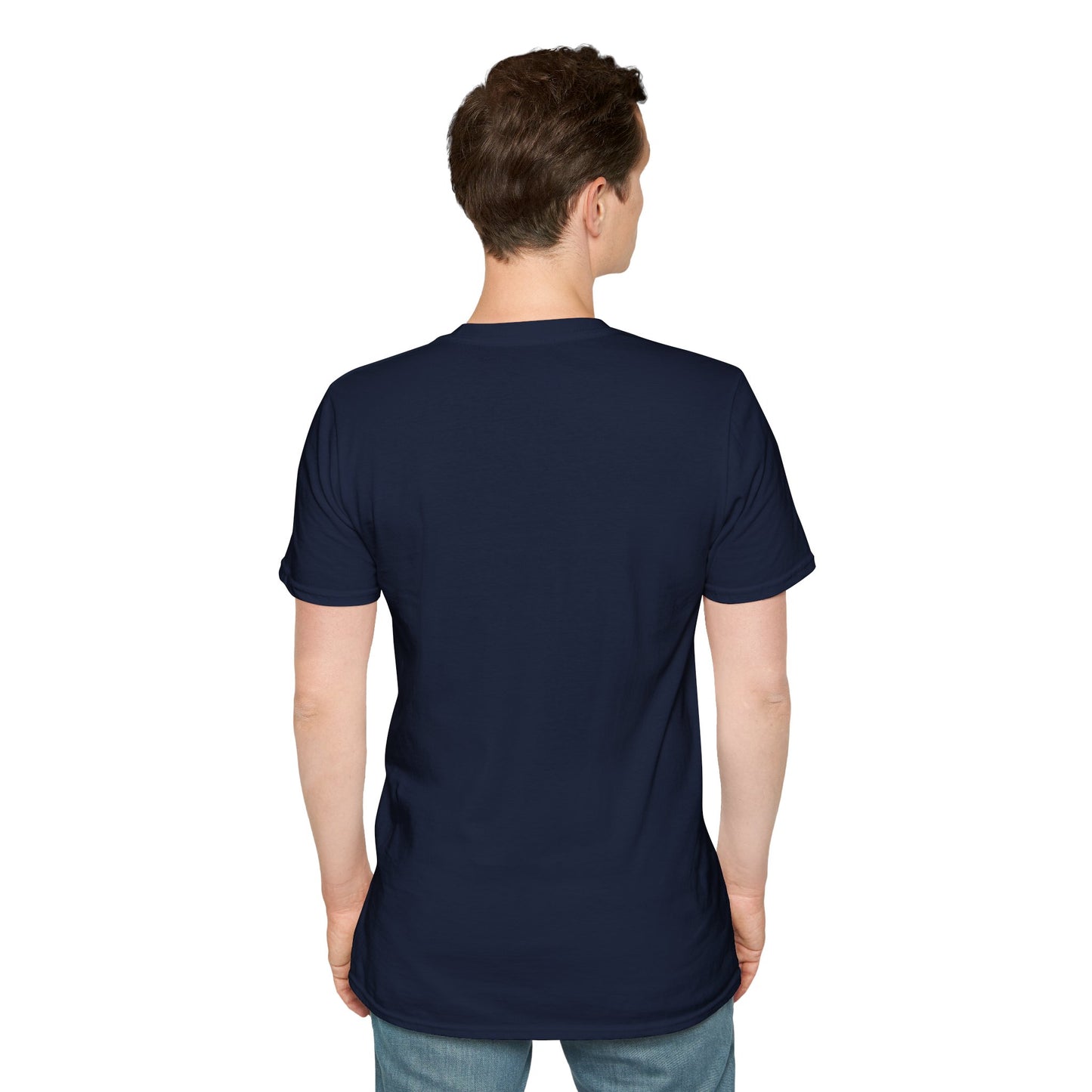 Peeking Kitten | Unisex Softstyle T-Shirt - Trans Flag Macaroons