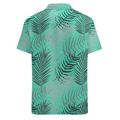 Tropical Fern Button Up Hawaiian Shirt - Perfect for your Summer Getaway!