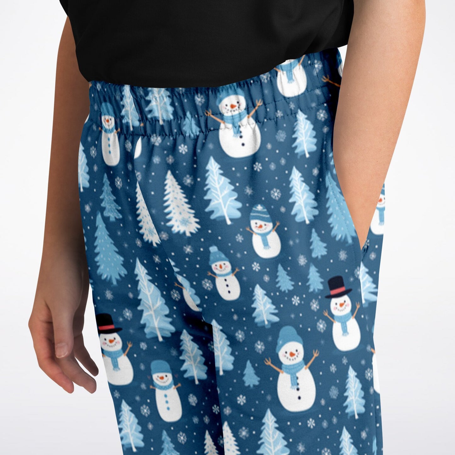 Snowman Winter Wonderland - Athletic Kids/Youth Jogger - AOP