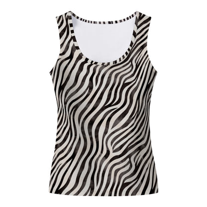 Animal Print - Women's Casual Sleeveless Top-Cami