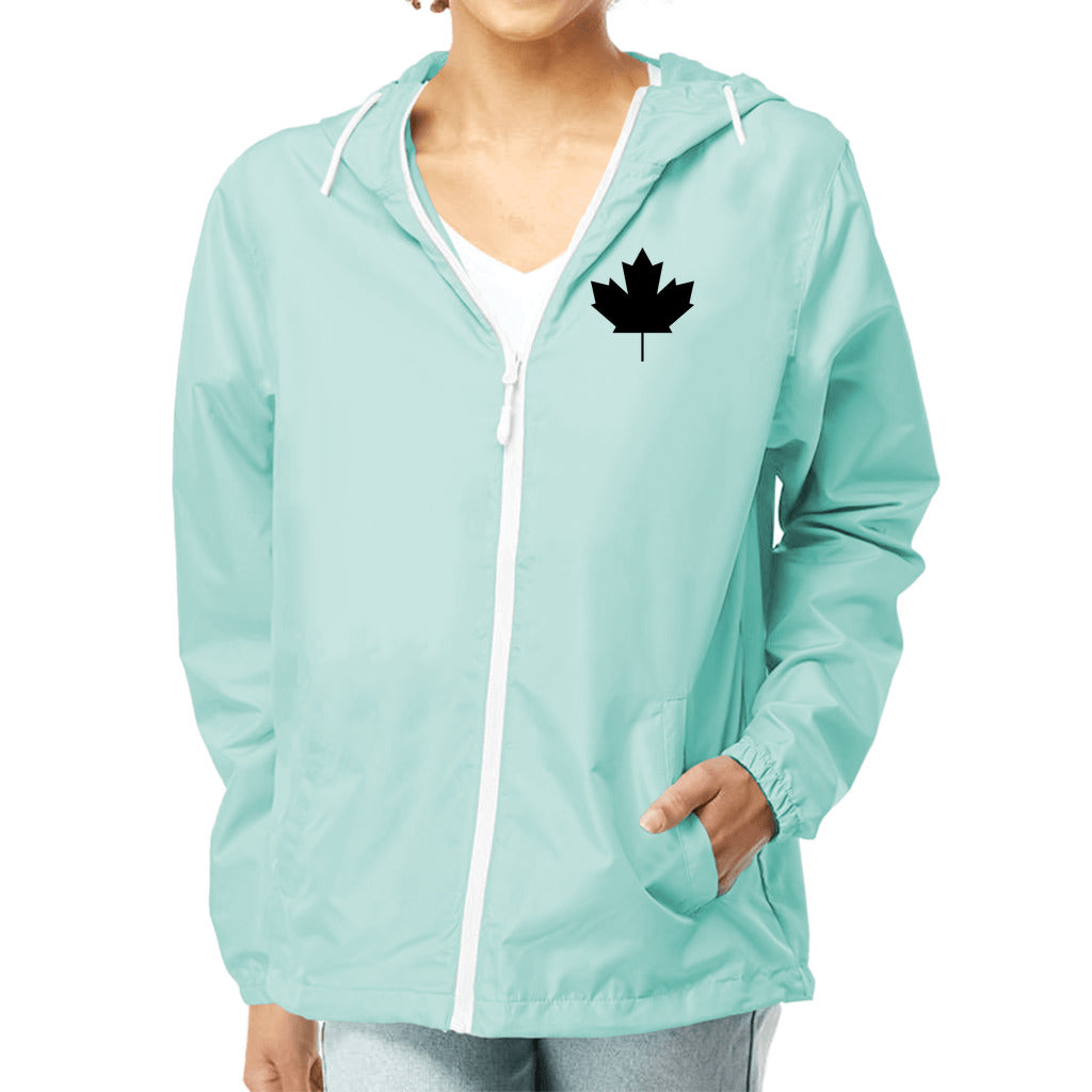 O Canada - Unisex Lightweight Windbreaker Full-Zip Canadian Maple Leaf Jacket