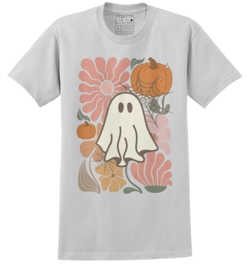 BOHO Ghost Fall - Unisex Medium Weight Ultra Cotton T-Shirt Avail in Plus Sizes