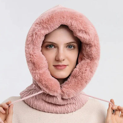 CozyWrap | Fluffy One-Piece Hat – Snuggle Into Warmth!