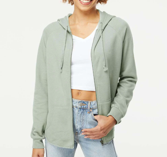 CANADA Bear | Lightweight Women's Wash Zip-Up Hoodie – Relaxed Everyday Layer