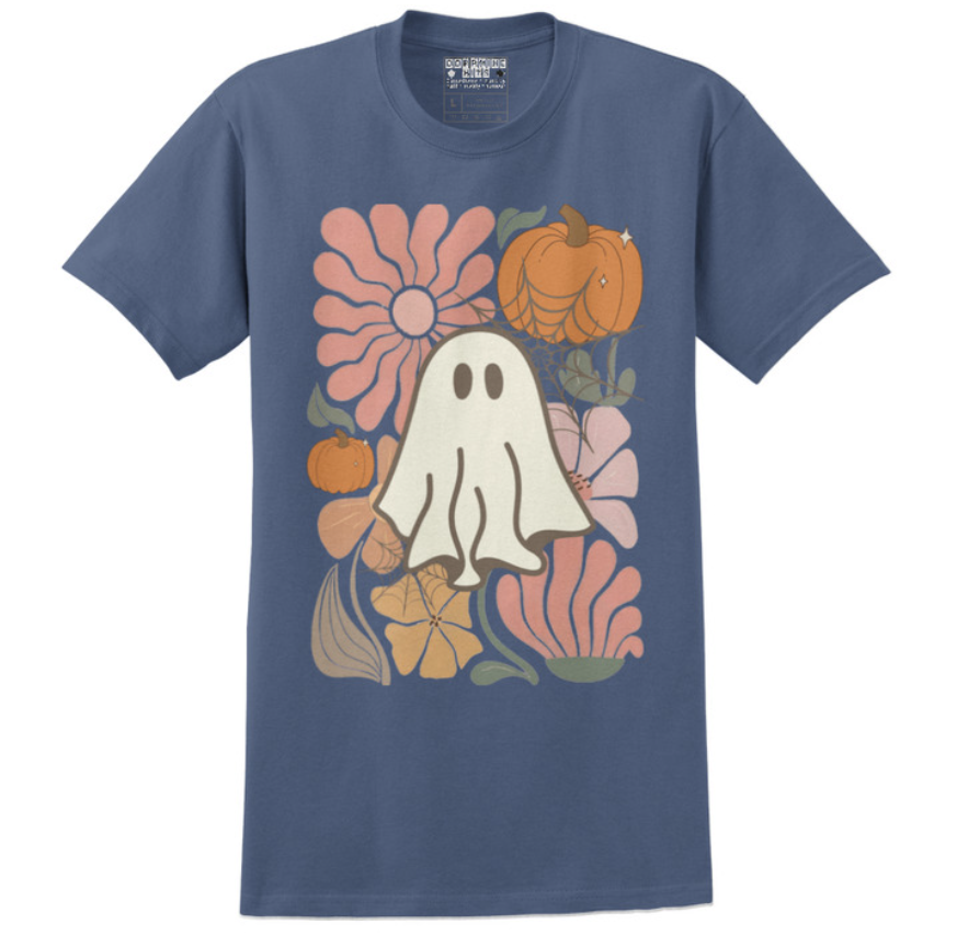 BOHO Ghost Fall - Unisex Medium Weight Ultra Cotton T-Shirt Avail in Plus Sizes