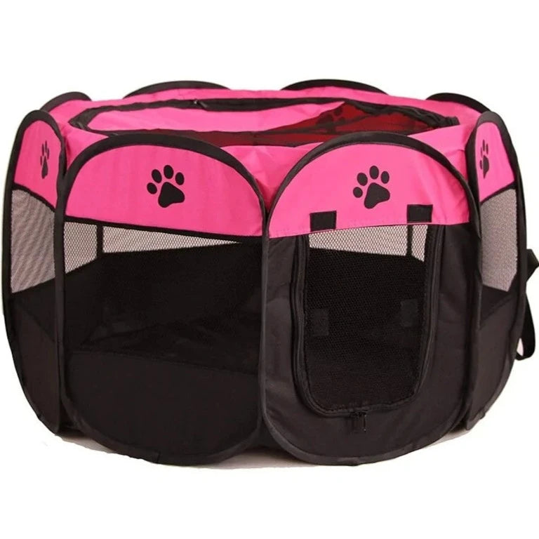 Portable Foldable Pet Playpen - Dog & Cat Travel Corral - Small & Large Available