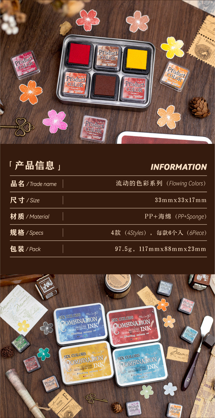 Yanji Distressed Inks | 6 inks in each case - Available in 4 different hues