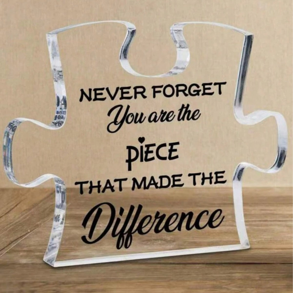 Gifts of Love | Transparent Acrylic Table Ornaments