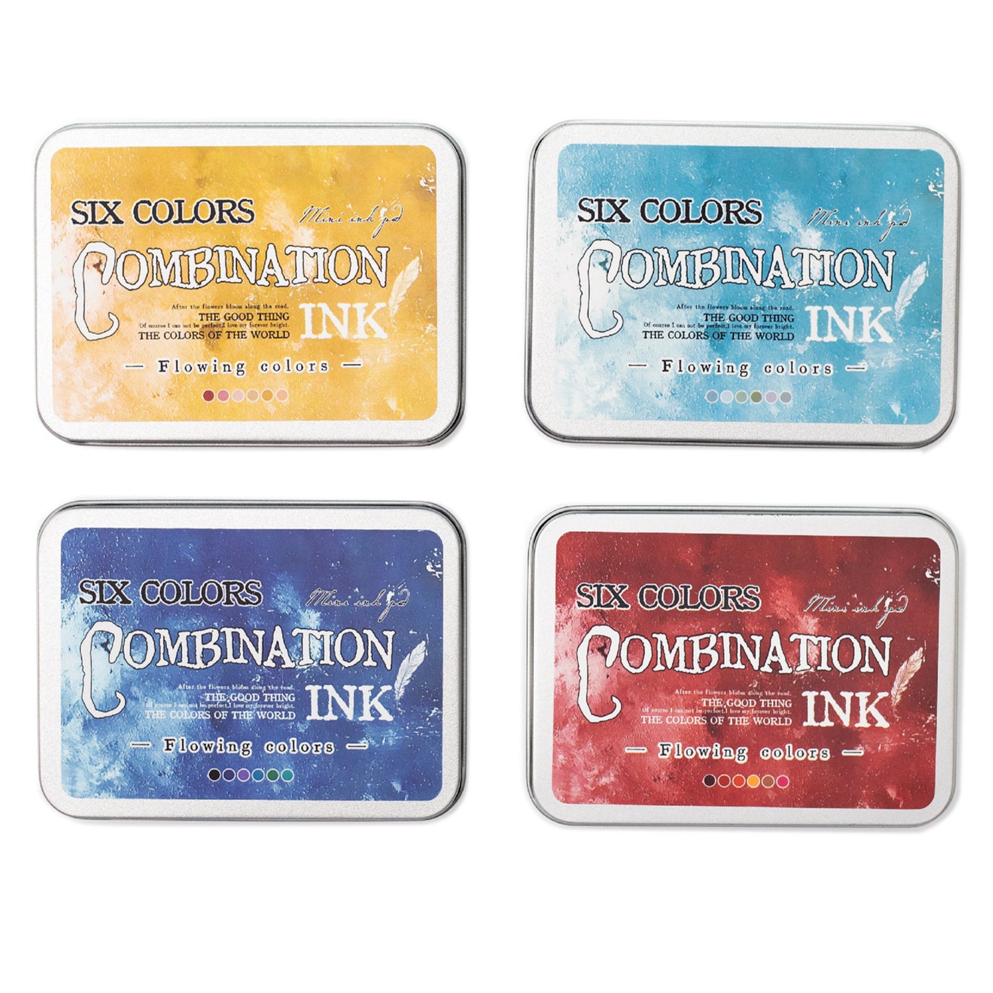 Yanji Distressed Inks | 6 inks in each case - Available in 4 different hues