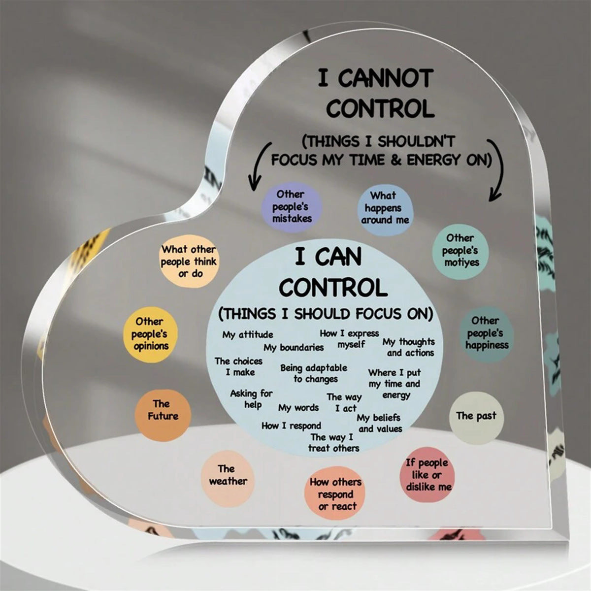 Gifts of Love | Transparent Acrylic Table Ornaments