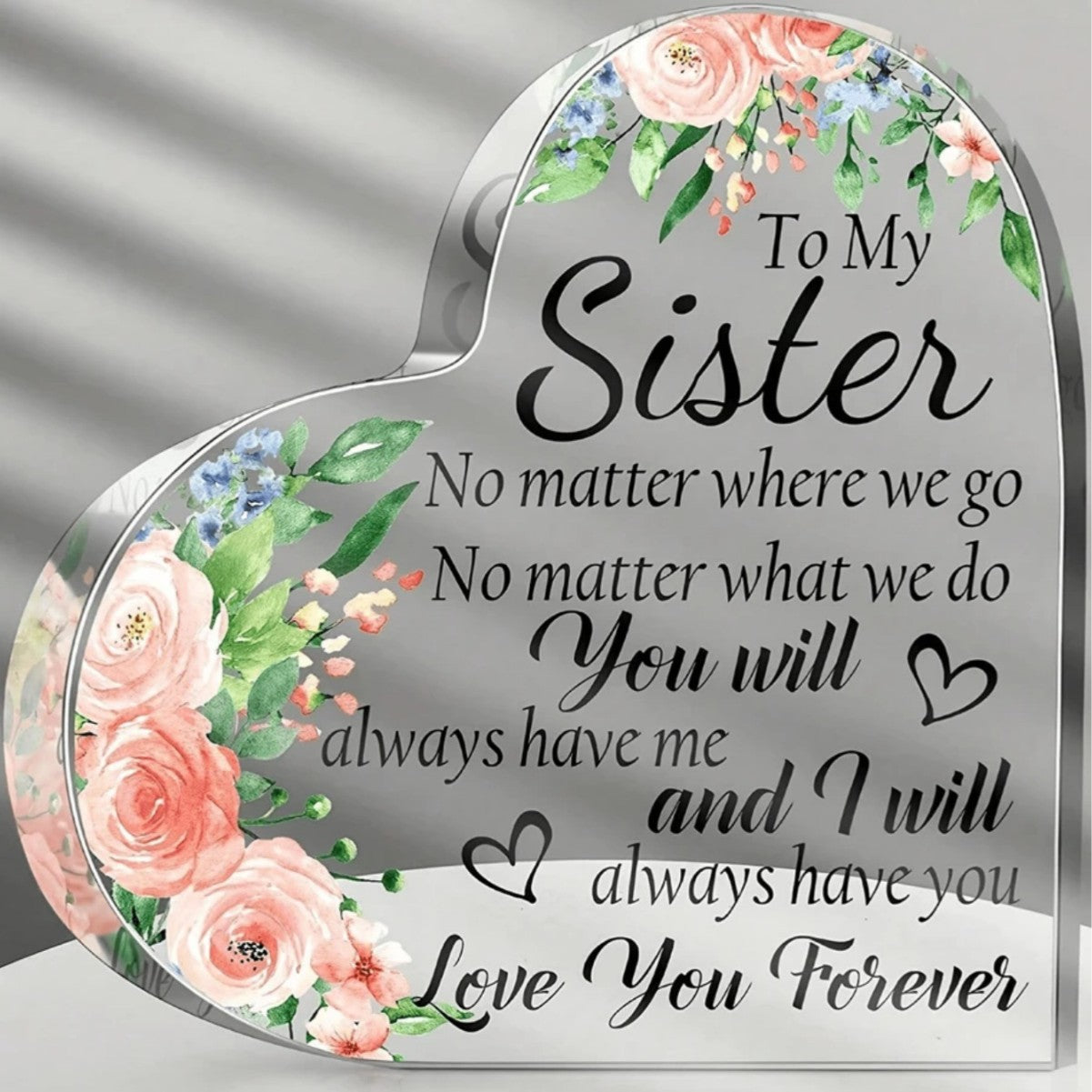 Gifts of Love | Transparent Acrylic Table Ornaments