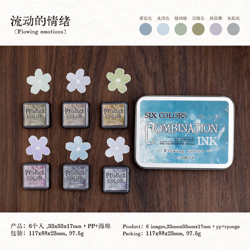 Yanji Distressed Inks | 6 inks in each case - Available in 4 different hues