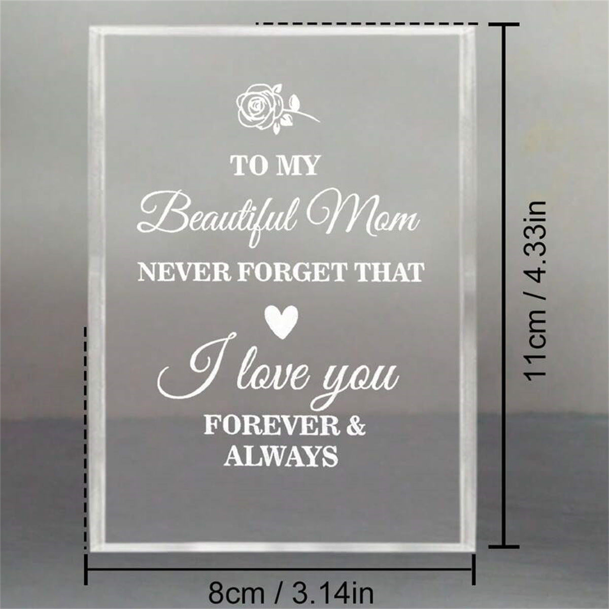 Gifts of Love | Transparent Acrylic Table Ornaments