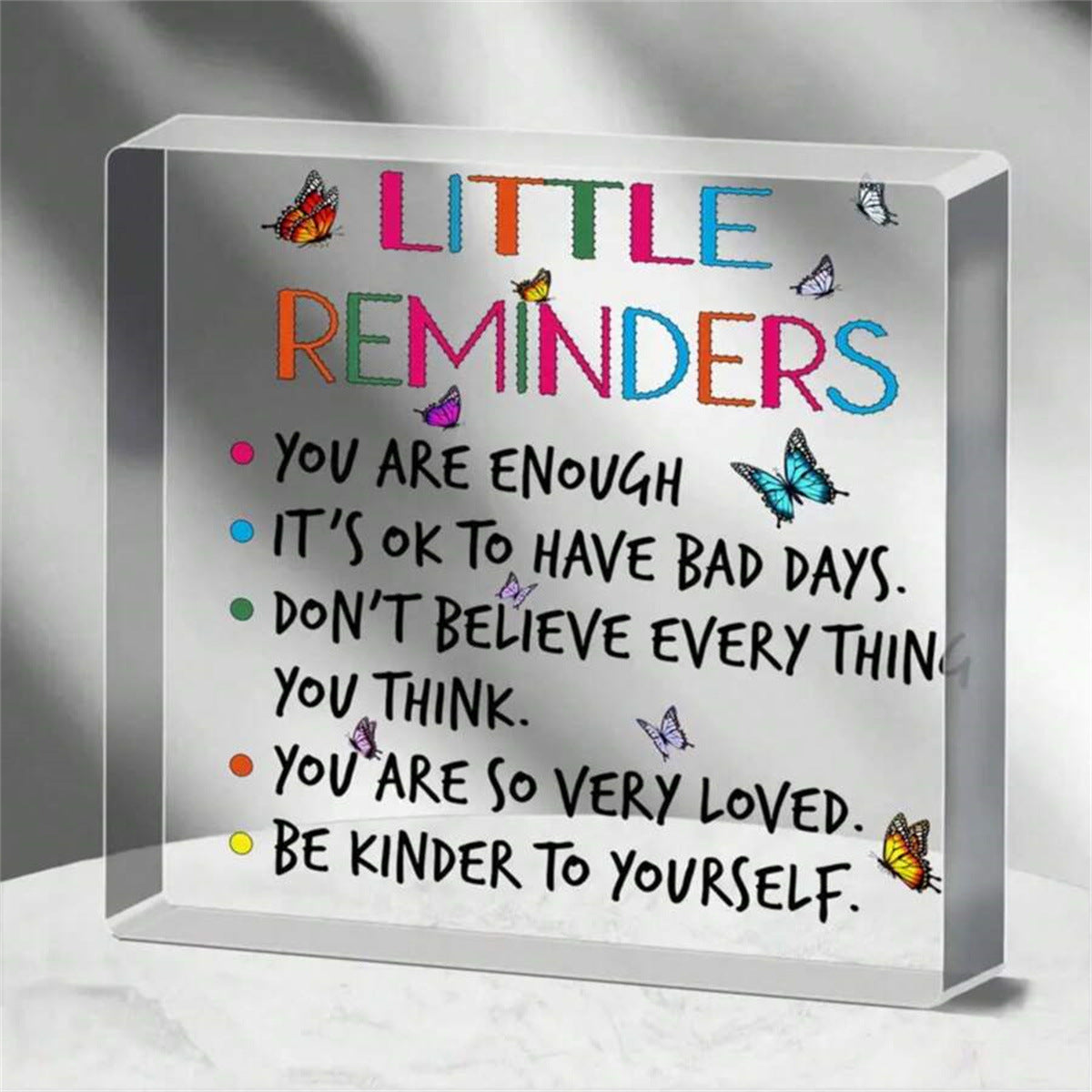 Gifts of Love | Transparent Acrylic Table Ornaments