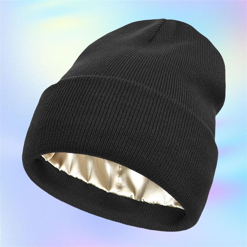 Protect your hair with our Satin-Lined Toque | Helps with Dry Hair and Frizz during Wintertime