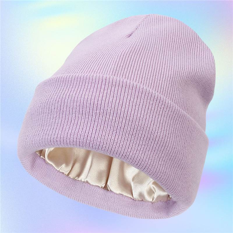 Protect your hair with our Satin-Lined Toque | Helps with Dry Hair and Frizz during Wintertime