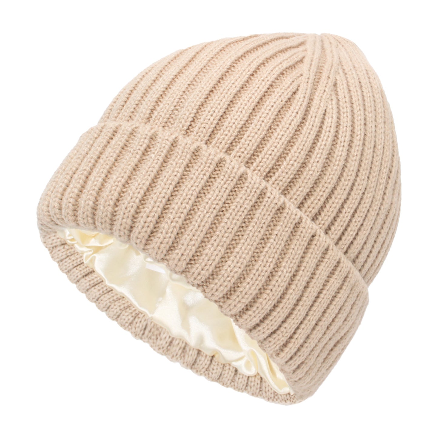 Satin-Lined Knit Winter Hats | Two Sizes to Choose From - Mother Daughter/Son Beanies. Protect  your hair with our Toques
