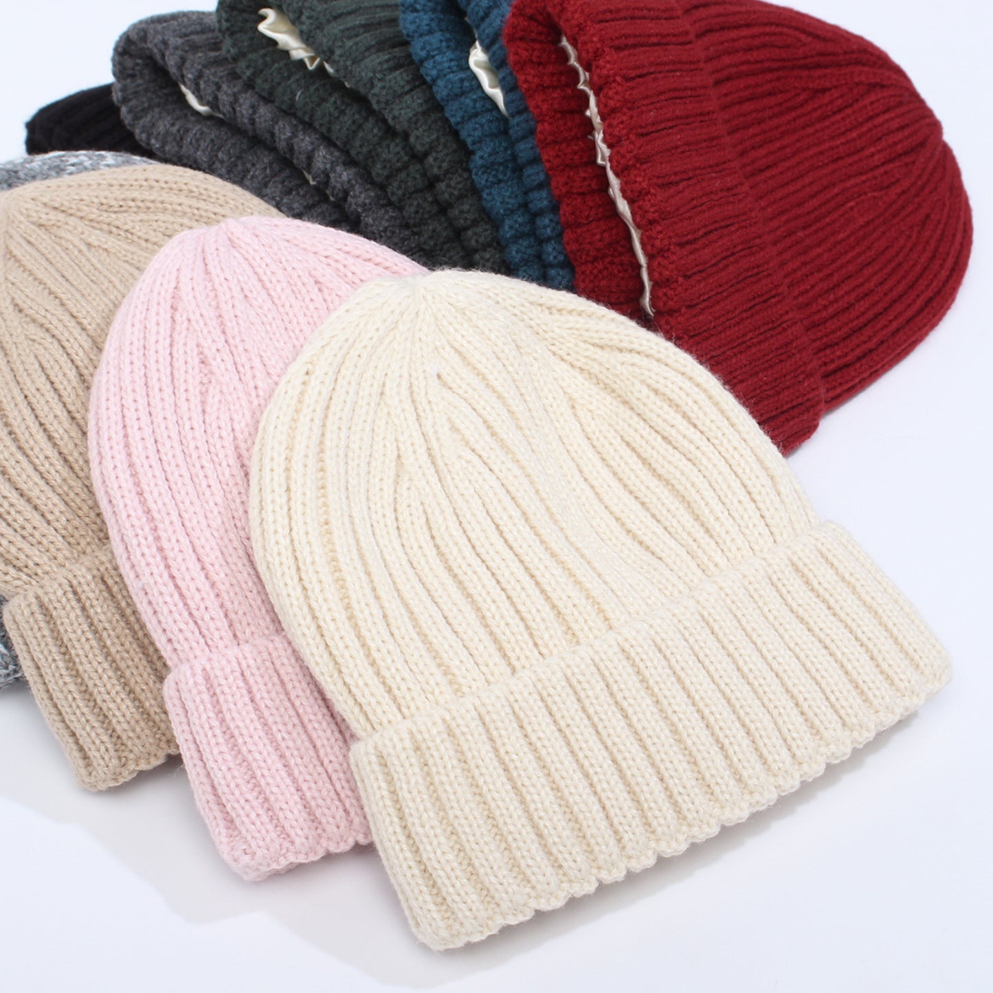 Satin-Lined Knit Winter Hats | Two Sizes to Choose From - Mother Daughter/Son Beanies. Protect  your hair with our Toques