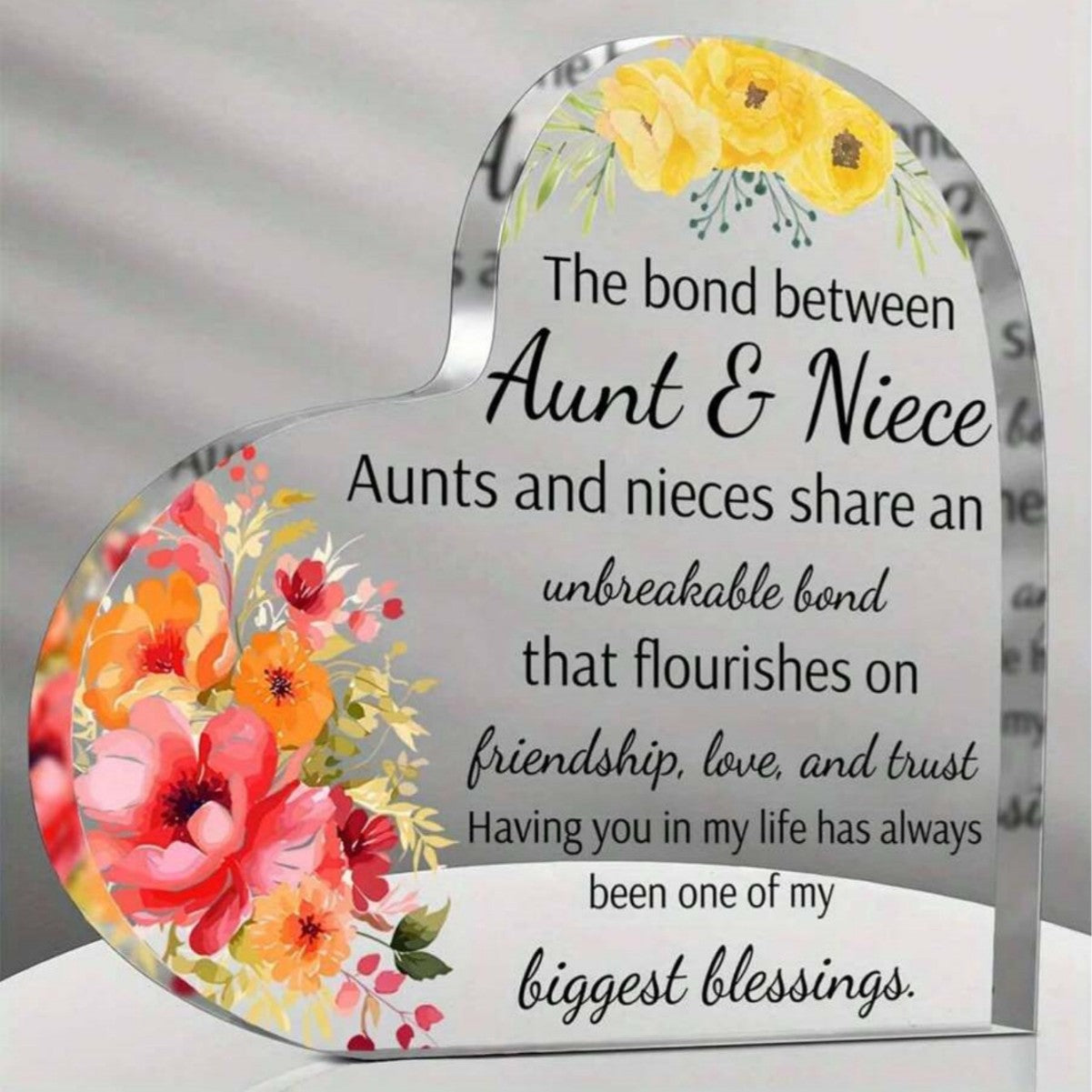 Gifts of Love | Transparent Acrylic Table Ornaments