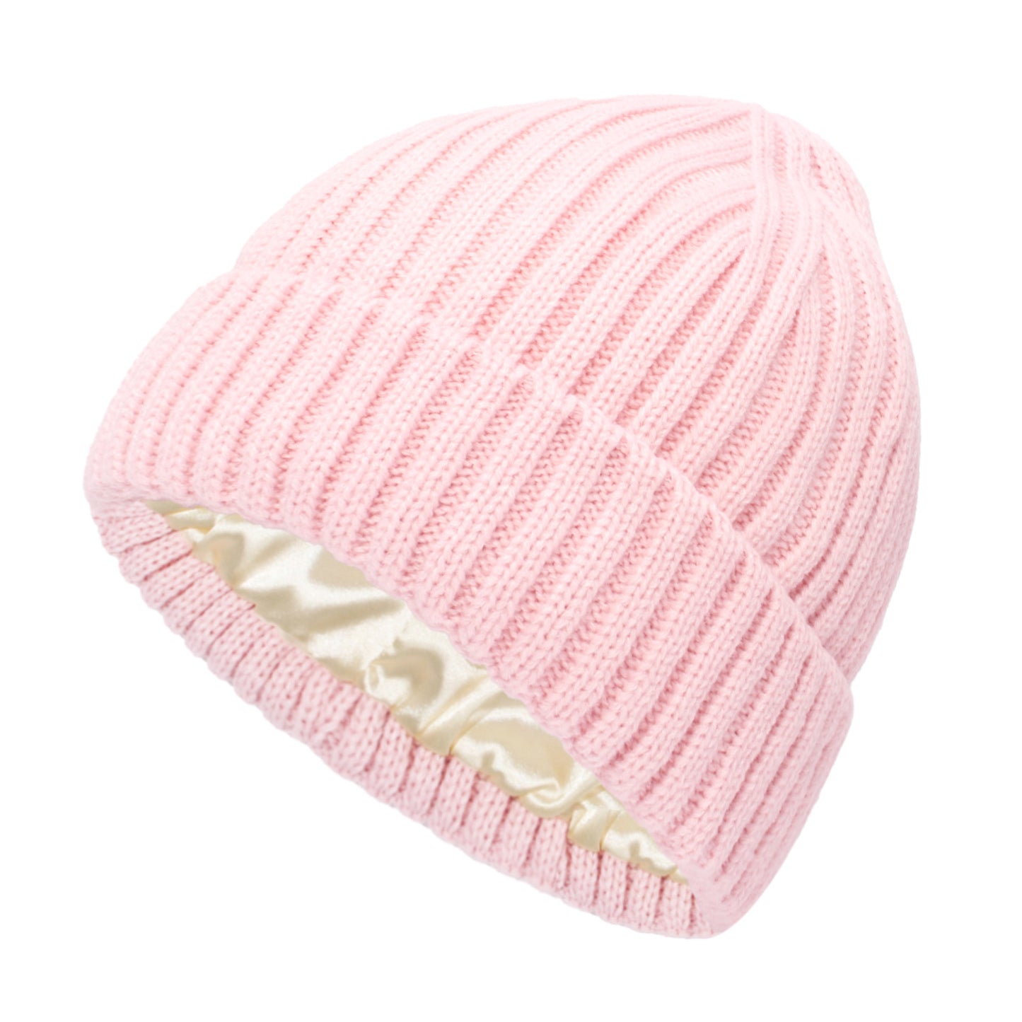 Satin-Lined Knit Winter Hats | Two Sizes to Choose From - Mother Daughter/Son Beanies. Protect  your hair with our Toques