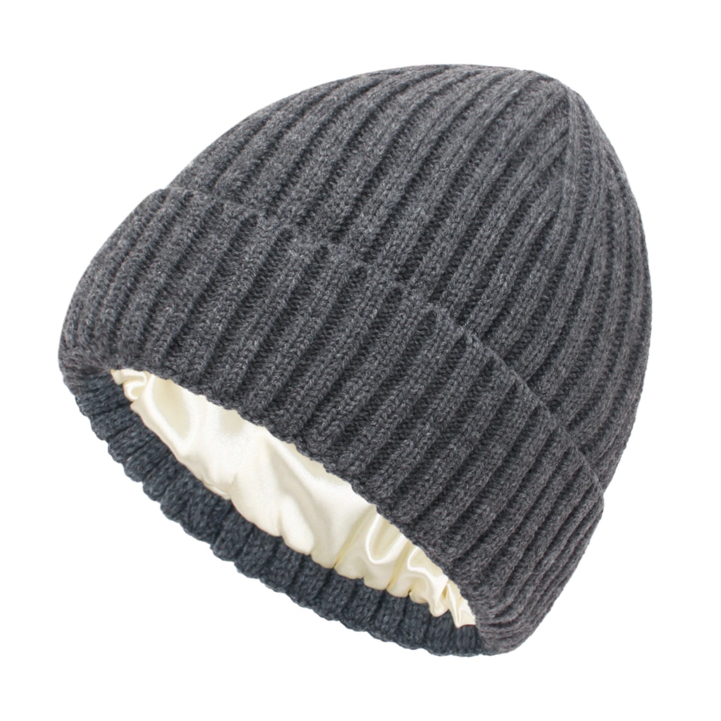 Satin-Lined Knit Winter Hats | Two Sizes to Choose From - Mother Daughter/Son Beanies. Protect  your hair with our Toques