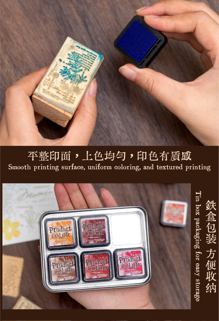 Yanji Distressed Inks | 6 inks in each case - Available in 4 different hues