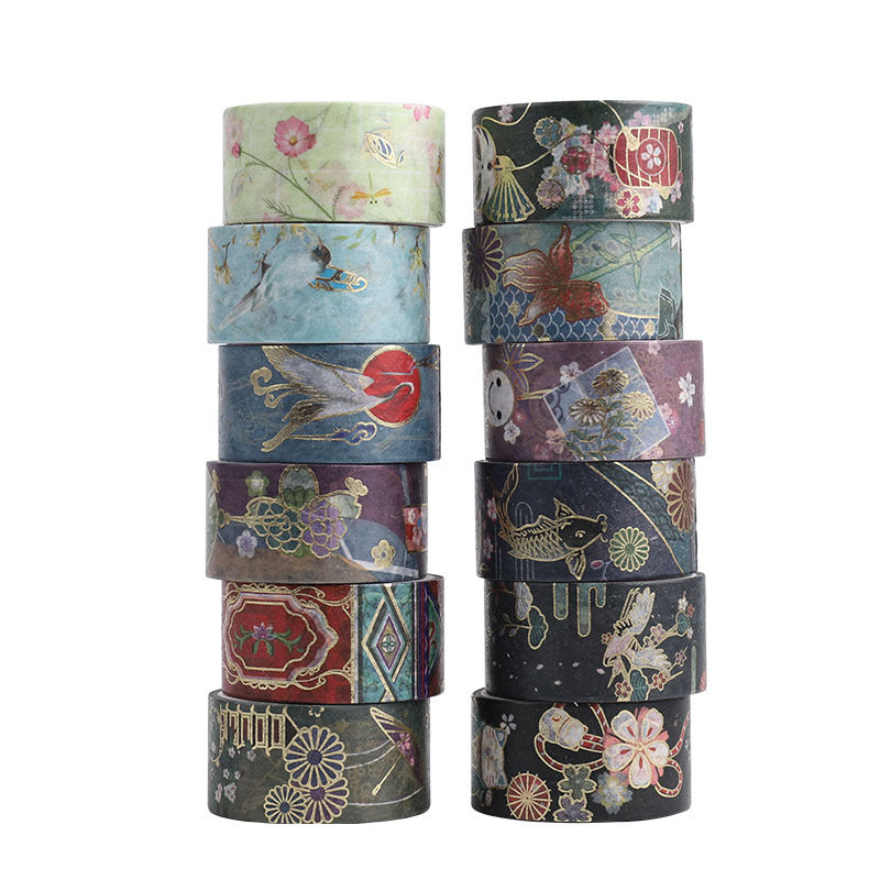 Japanese Series Washi Tape | 12 Rolls to Add to Your Collection