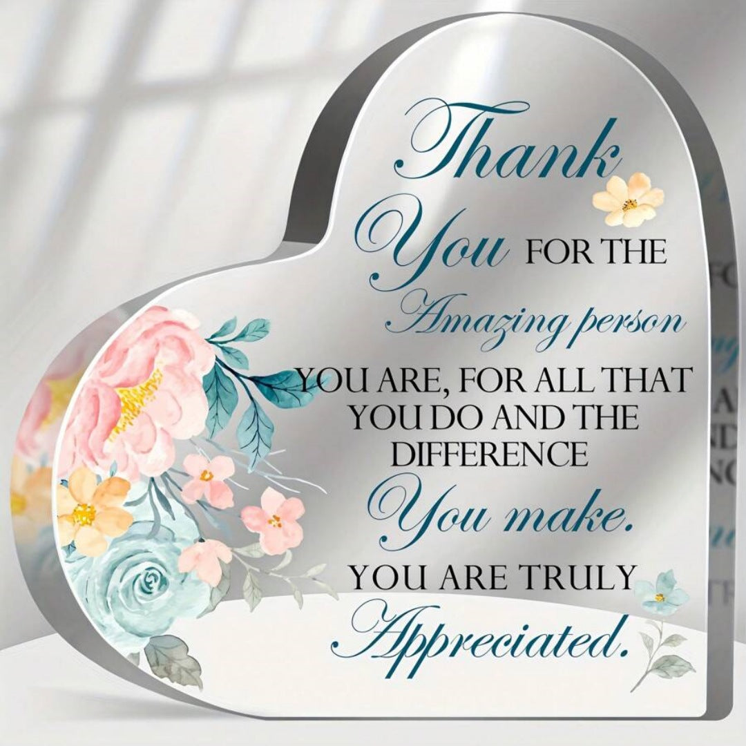 Gifts of Love | Transparent Acrylic Table Ornaments