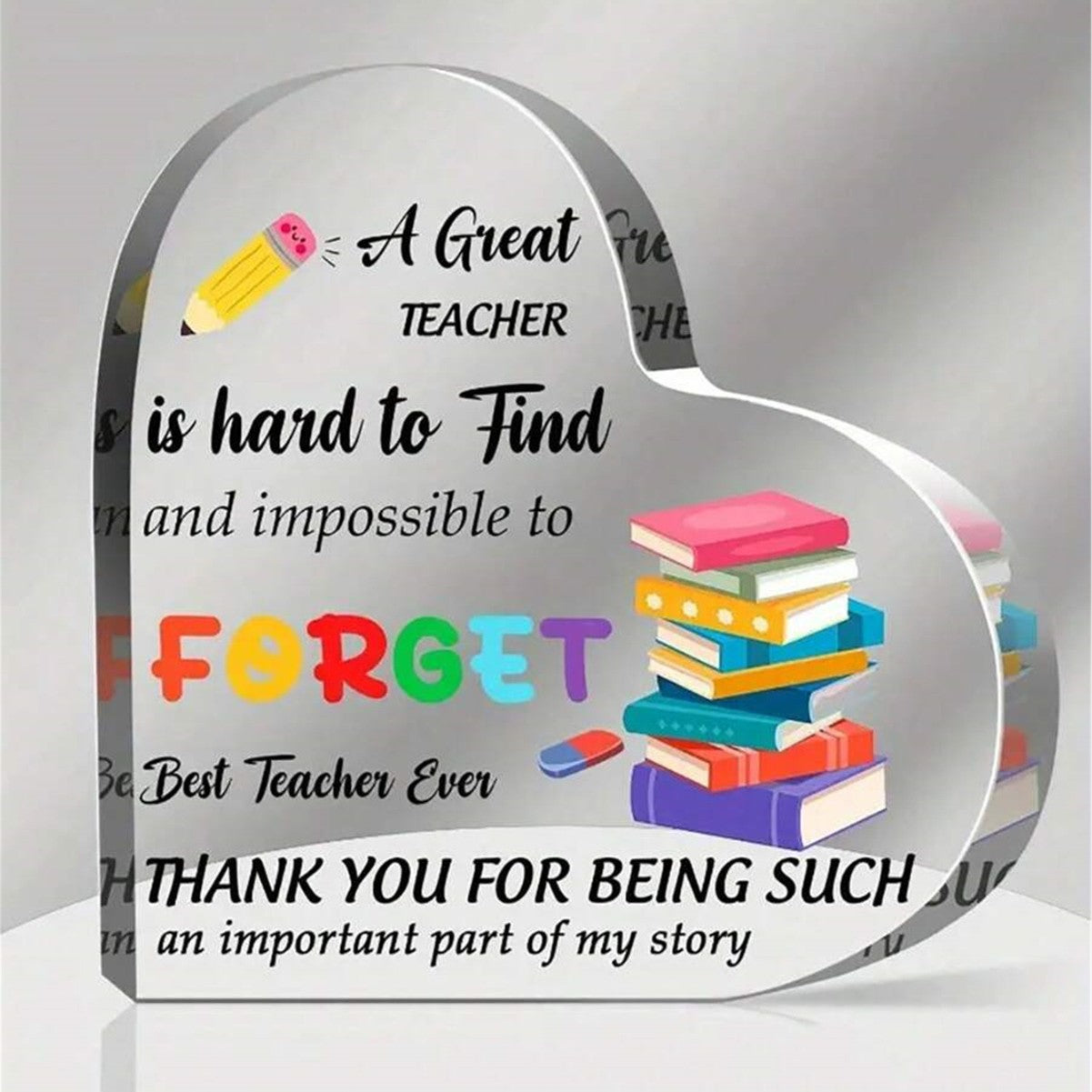 Gifts of Love | Transparent Acrylic Table Ornaments