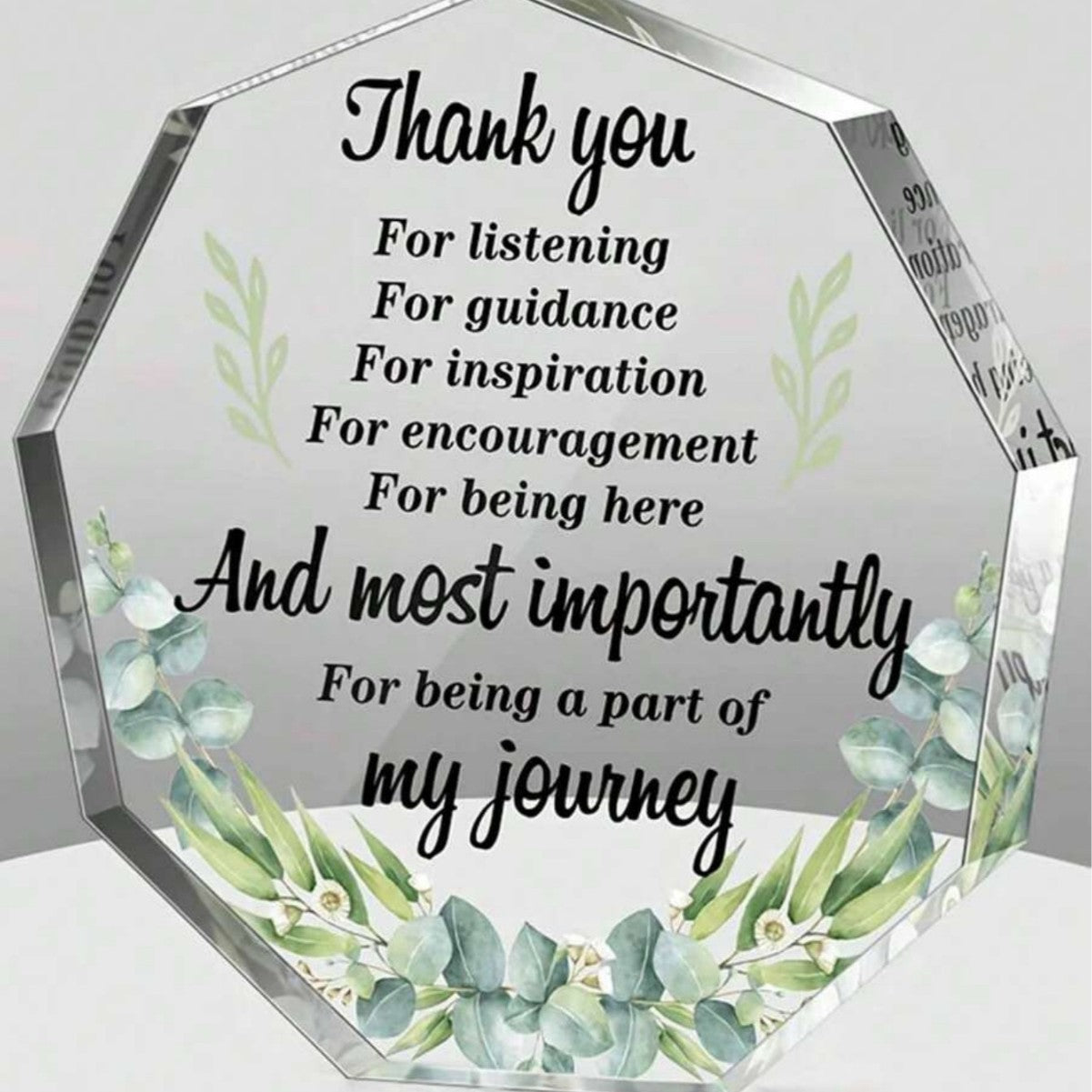 Gifts of Love | Transparent Acrylic Table Ornaments