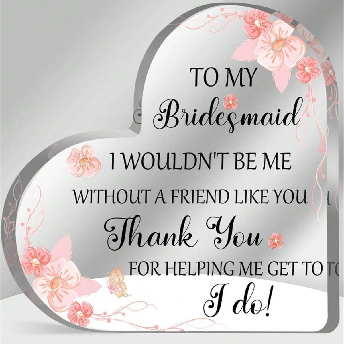 Gifts of Love | Transparent Acrylic Table Ornaments