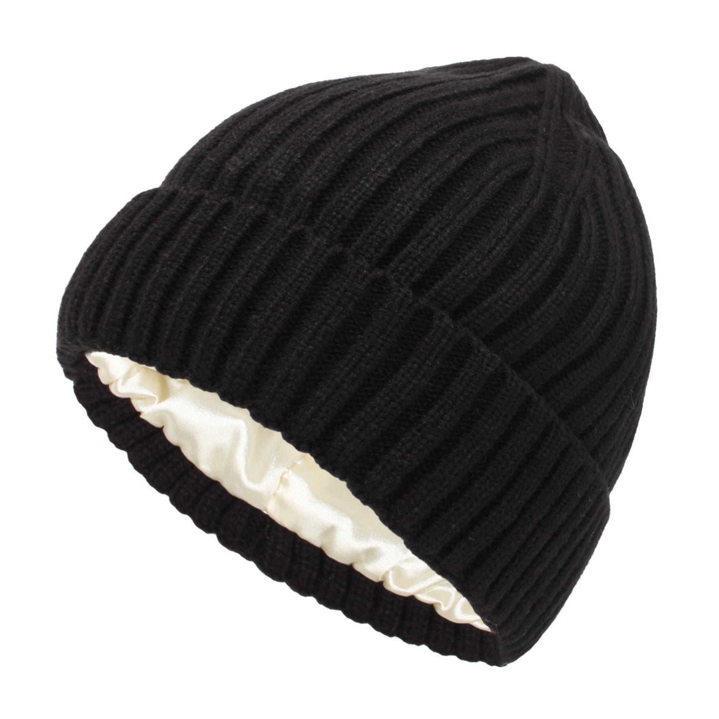 Satin-Lined Knit Winter Hats | Two Sizes to Choose From - Mother Daughter/Son Beanies. Protect  your hair with our Toques